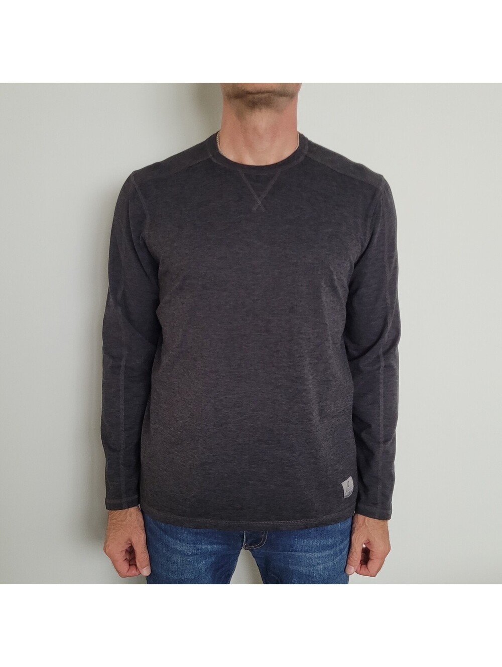 Rugged Elements Men's Medium Gray Long Sleeve Performance Utility Shirt
